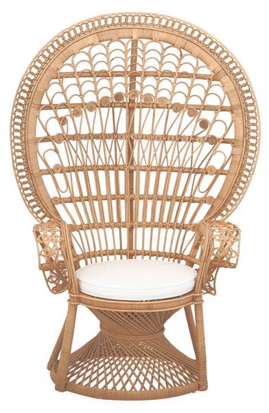 Sessel Beige - Rattan - 60 x 150 x 110 cm