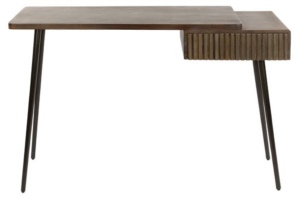 Schminktisch im Flur CARVE Braun - Holzwerkstoff - 120 x 76 x 35 cm