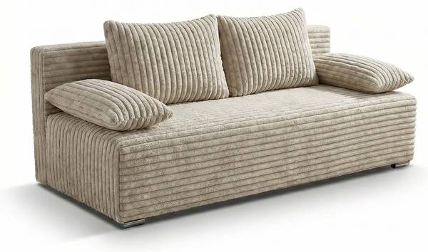 Schlafsofa Lunera 2 Bettfunktion Beige