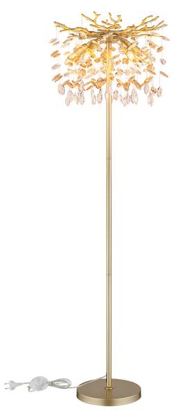 Stehlampe Celair Gold - Kristallglas - 46 x 155 x 46 cm
