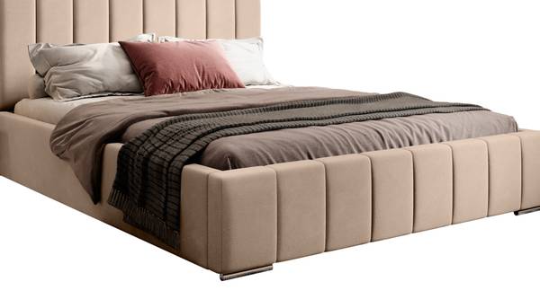 Polsterbett Ambrus Beige - Breite: 155 cm