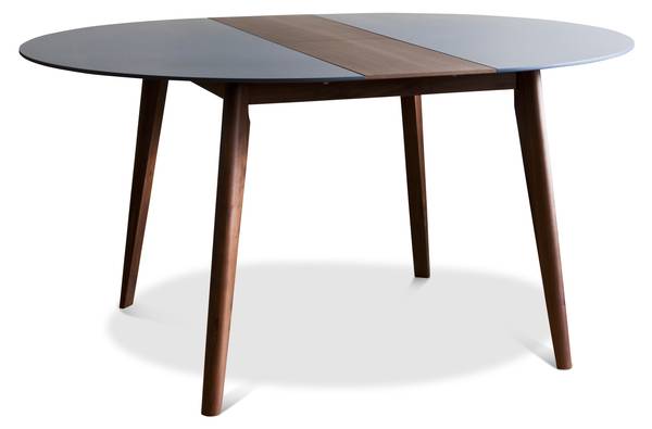 Ausziehbarer Tisch Cristina Braun - Holz teilmassiv - 120 x 75 x 120 cm