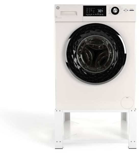 Waschmaschinen Untergestell Ecoslim Weiß - Metall - 63 x 31 x 54 cm