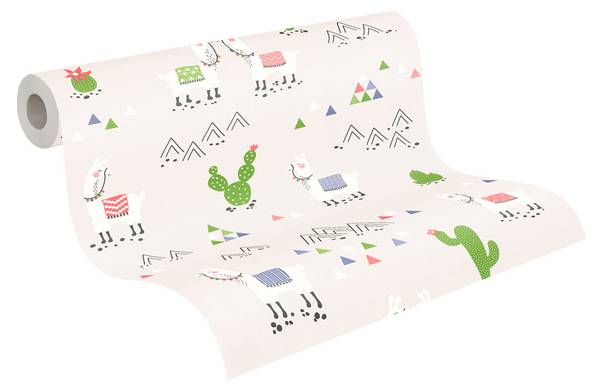 Vliestapete 3201 abstrakt Kinderzimmer Grau - Grün - Fleece - 53 x 1005 x 1 cm