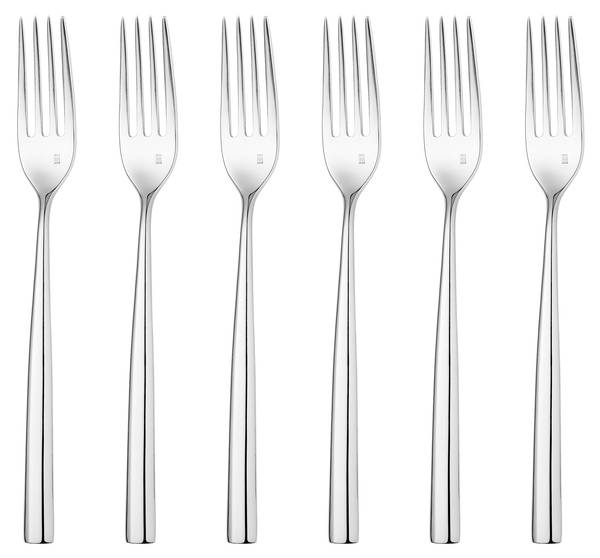 Tafelgabeln SU SERIES 6-er Set Silber - Metall