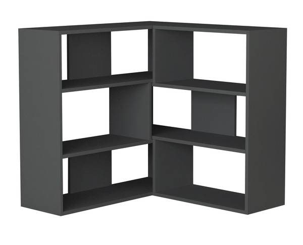 Bücherregal MOLLY Nr.3  Anthrazit Grau Anthrazit