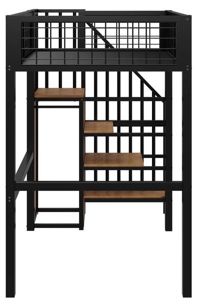 Hochbett MetalAttic Ⅰ Schwarz
