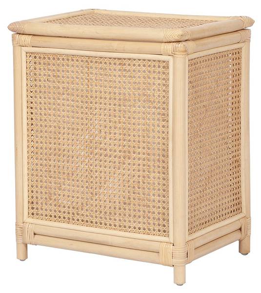 Wäschekorb CALYMA Beige - Rattan - 45 x 56 x 33 cm
