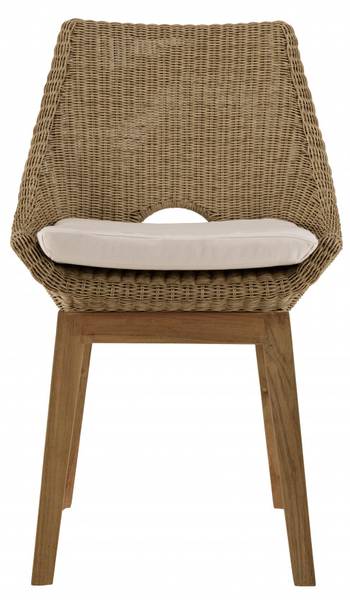 Gartenstuhl KALLY 2er Set Braun - Massivholz - 62 x 88 x 55 cm