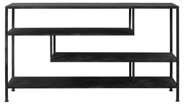 Anrichte YLAYA Schwarz - Metall - 140 x 81 x 35 cm