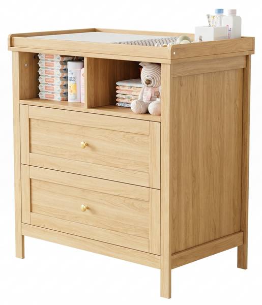 Wickelkommode NATMUD28 Ⅲ Braun - Holzwerkstoff - 50 x 90 x 82 cm
