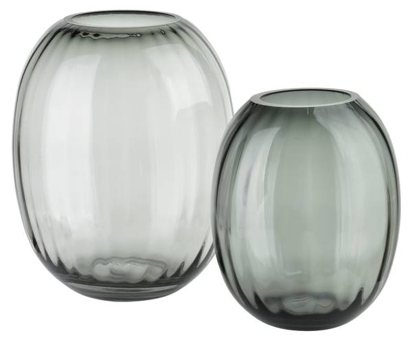 Vase SERENITE Grau - Glas - 20 x 26 x 20 cm