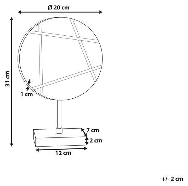 Accessoire Décoratif RETHIMNO Doré - Blanc - Pierre - 20 x 31 x 7 cm