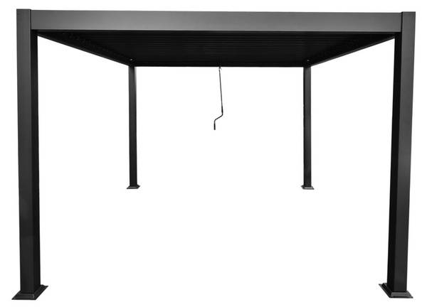 Selbsttragende Pergola AMALFI Grau - Metall - 300 x 220 x 300 cm