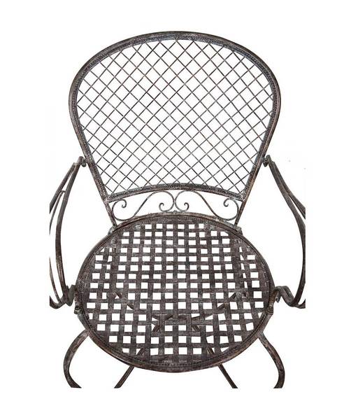 Gartenstuhl EDEN Schwarz - Eisen - 55 x 95 x 57 cm