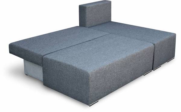 Ecksofa Ecco Plus Graphit - 198 x 80 x 140 cm