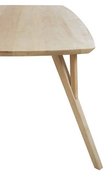 Tisch QUENZA Braun - Massivholz - 100 x 76 x 220 cm