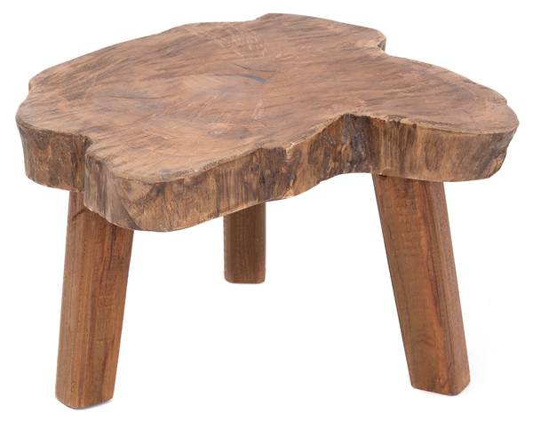 Blumenhocker Slice Braun - Massivholz - 45 x 25 x 35 cm