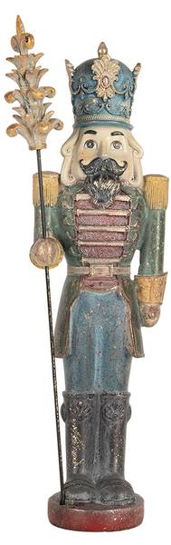 Nussknacker Xmas&Ianni Blau - Kunststoff - 13 x 38 x 13 cm