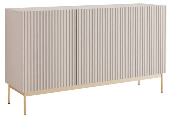 Dressoir LINEARIS grijs - melamine - 139 x 79 x 35 cm