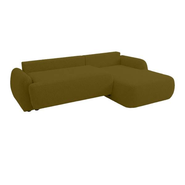Ecksofa MUNDUK II Olivgrün - Armlehne davorstehend links - Ecke davorstehend rechts - Ottomane davorstehend rechts