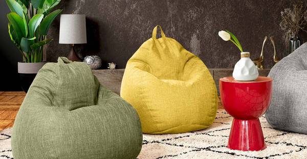 Indoor Sitzsack "Home Linen" - 300 Liter Hellgrau