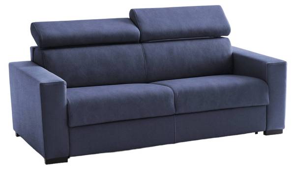 3-Sitzer Schlafsofa  Action Blau - Massivholz - 95 x 85 x 220 cm