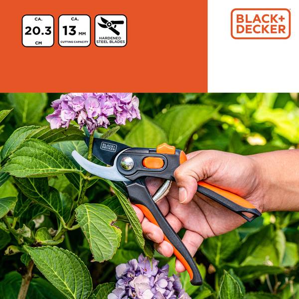Gartenschere MEBLSN451007 Schwarz - Kunststoff - 6 x 3 x 21 cm