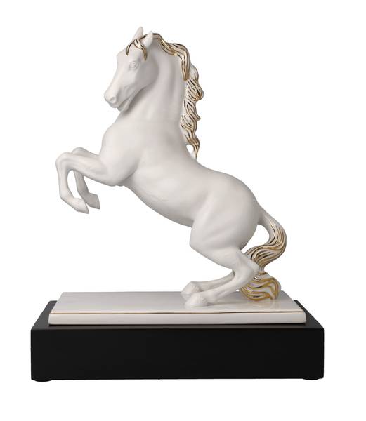 Deko Objekt Studio 8 - Magnifique Gold - Porzellan - 14 x 31 x 25 cm