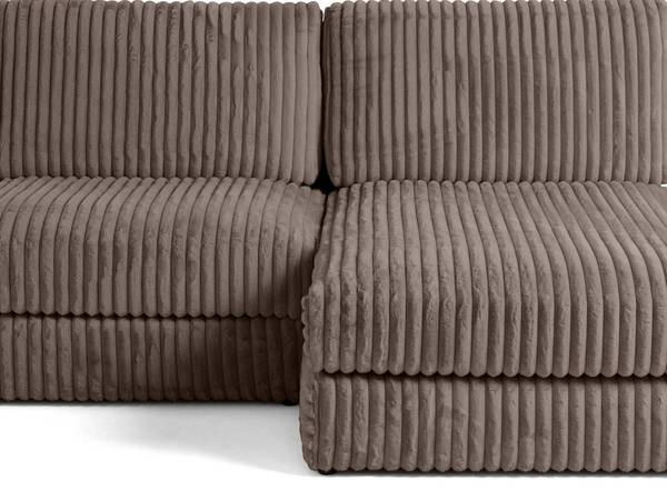 3-Sitzer Sofa JASPER Grau - Flachgewebe - 202 x 93 x 157 cm
