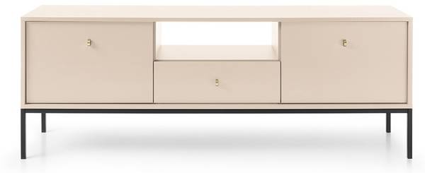TV-Schrank MOLLY Beige Schwarzbeine Schwarz