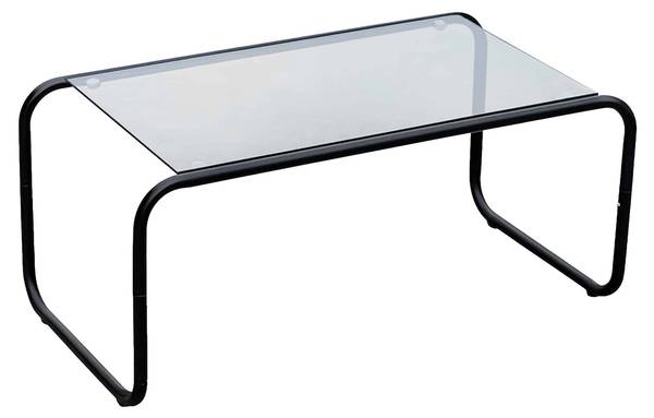 Couchtisch Ventana Schwarz - Eisen - 40 x 36 x 80 cm