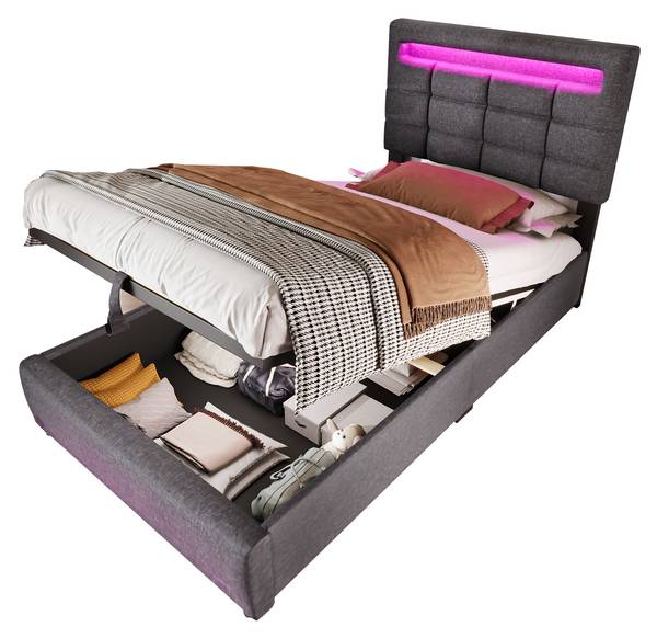 Polsterbett LEINGLOW Ⅰ Grau