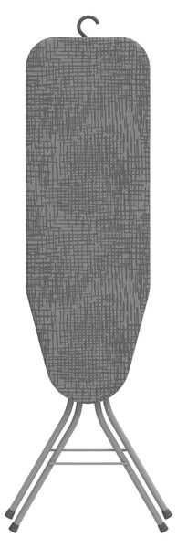 Strijkplank met stoom Tempo grijs - roestvrij staal - 30 x 88 x 30 cm