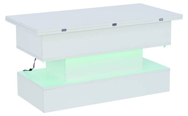 Table Basse Hermes Ⅵ Blanc - Bois manufacturé - 50 x 64 x 100 cm
