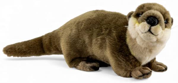 Kuscheltier Otter Braun - Kunstfell - 10 x 15 x 30 cm