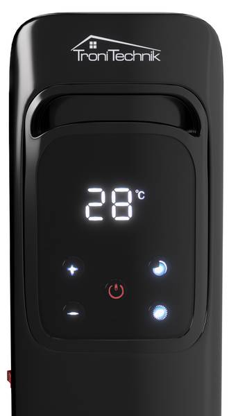 Ölradiator TT-OR 311 Schwarz - Metall - 23 x 63 x 45 cm
