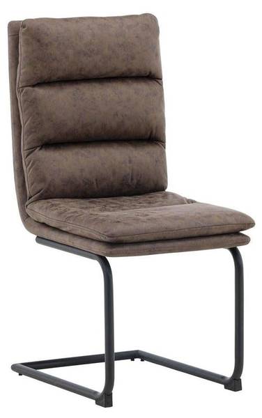 Freischwinger Zizo (2er-Set) Braun - Microfaser - 45 x 100 x 60 cm