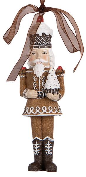Weihnachtsanhänger Nussknacker CH665390 Braun - Kunststoff - 2 x 13 x 4 cm