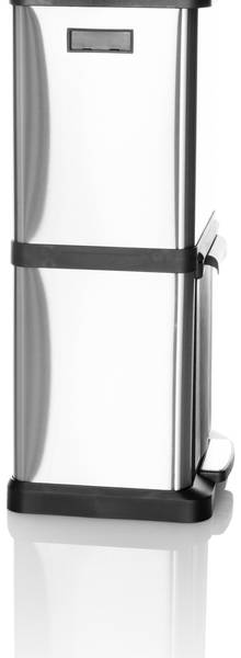 Mülleimer CLEAN VII Silber - Stahl - 32 x 78 x 32 cm