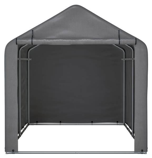 Fahrradschuppen CO121 Grau - Metall - 220 x 165 x 160 cm