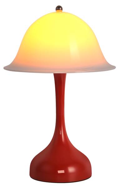 Tafellamp Adele Ⅲ Rot - Metall - 9 x 16 x 25 cm
