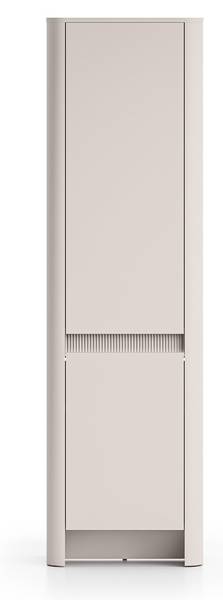 Kleiderschrank Crupet Grau - Holzwerkstoff - 55 x 190 x 34 cm