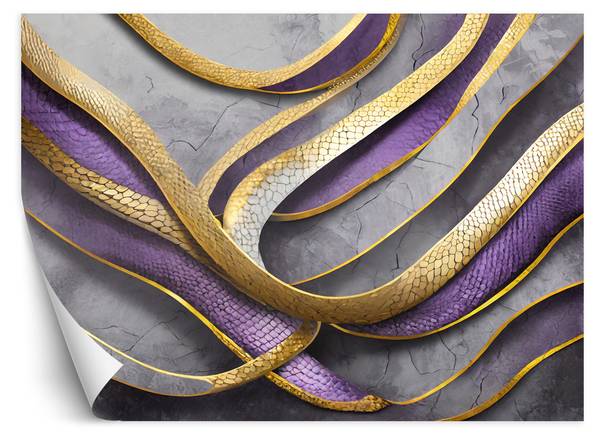 Fototapete Schlange Glamour 350 x 245 cm