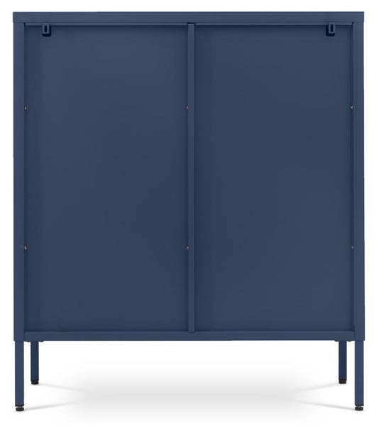 Nischenregal LUKA Blau - Stahl - 35 x 90 x 80 cm