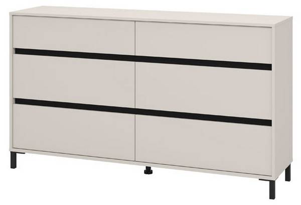 Kommode Mapelloo Beige - Holzwerkstoff - 40 x 90 x 157 cm