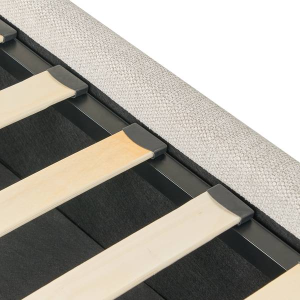 Doppelbett BONIFACIO Schwarz - Grau - Textil - 160 x 106 x 230 cm