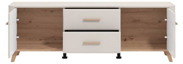 TV-Möbel Terento Beige - Holzwerkstoff - 40 x 53 x 154 cm