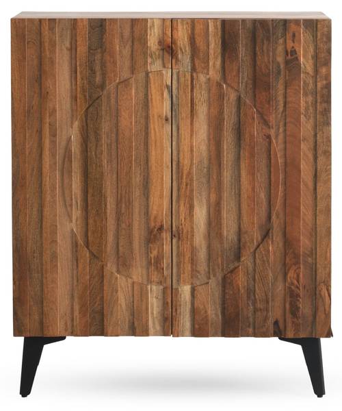 Dressoir  11494 bruin - deels massief hout - 38 x 120 x 100 cm