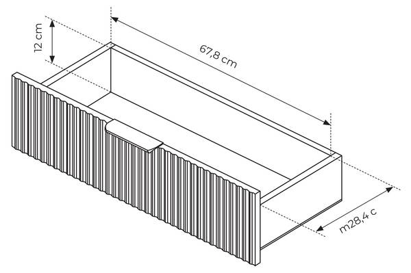 Ladekast Lanka I zwart